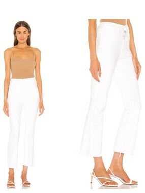 Mother The Hustler ankle fray jeans